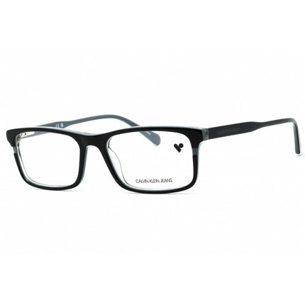 Calvin Klein Jeans Men's Eyeglasses - Black/Smoke Rectangular Frame | CKJ20640 076 ,