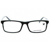 Calvin Klein Jeans Men's Eyeglasses - Black/Smoke Rectangular Frame | CKJ20640 076 ,