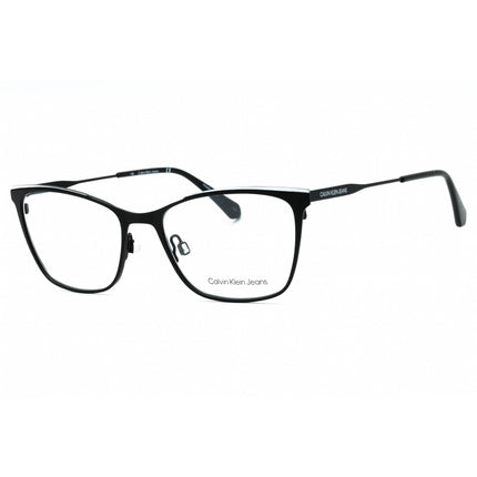 Calvin Klein Jeans Women's Eyeglasses - Black/White Metal Cat Eye Frame | CKJ21207 073 ,