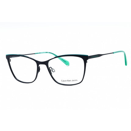 Calvin Klein Jeans Women's Eyeglasses - Navy/Pool Metal Cat Eye Frame | CKJ21207 410 ,