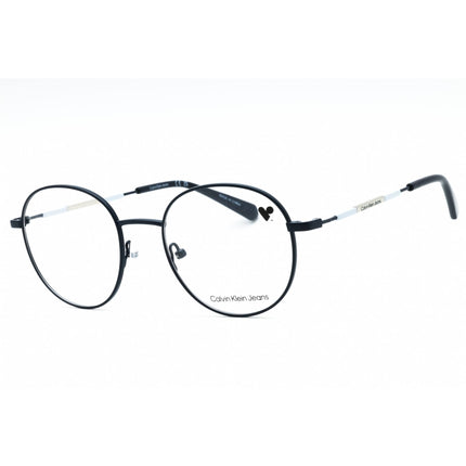 Calvin Klein Jeans Unisex Eyeglasses - Navy Metal Full Rim Round Frame | CKJ22205 405 ,