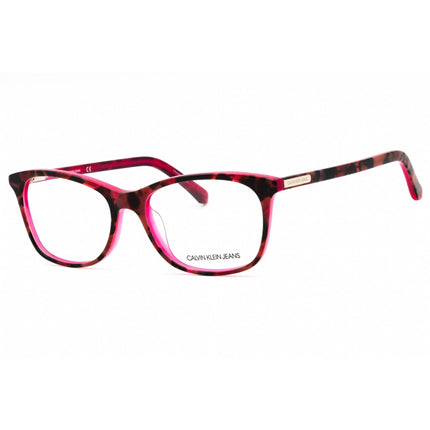 Calvin Klein Jeans Women's Eyeglasses - Pink Tortoise Rectangular Frame | CKJ303 624 ,