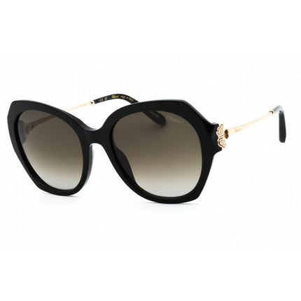 Chopard Women's Sunglasses - Shiny Black Plastic Full Rim Oversized | SCH354S 700K ,