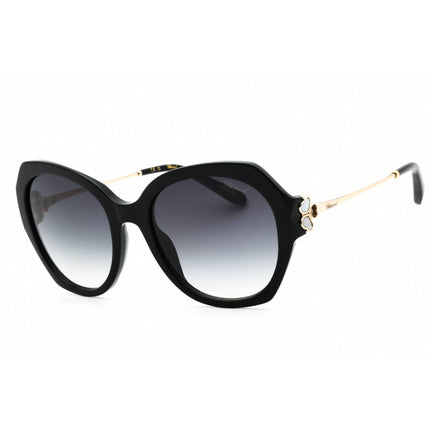 Chopard Women's Sunglasses - Shiny Black Acetate Full Rim Oversized | SCH354V 0700 ,