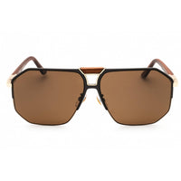 Chopard Men's Sunglasses - Shiny Rose Gold/Brown Metal Aviator Frame | SCHG61V 367P ,