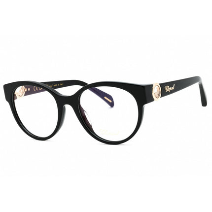 Chopard Women's Eyeglasses - Glossy Black Plastic Full Rim Oval Frame | VCH350S 0700 ,