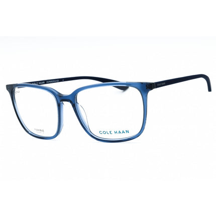 Cole Haan Unisex Eyeglasses - Blue Crystal Acetate Full Rim Rectangular | CH4502 400 ,
