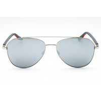 Converse Unisex Sunglasses - Shiny Silver Metal Full Rim Aviator Frame | CV307S 045 ,