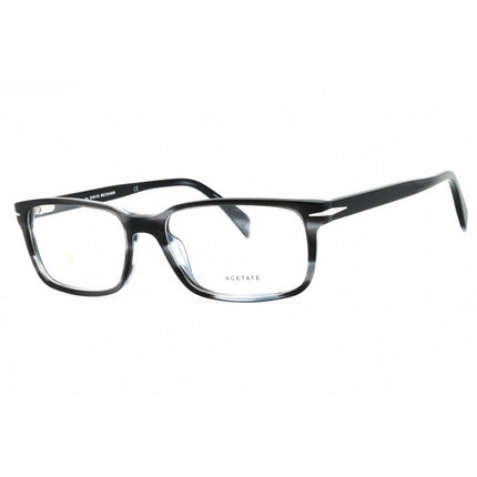 David Beckham Men's Eyeglasses - Grey Horn Plastic Rectangular Frame | DB 1065 02W8 00 ,