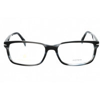 David Beckham Men's Eyeglasses - Grey Horn Plastic Rectangular Frame | DB 1065 02W8 00 ,