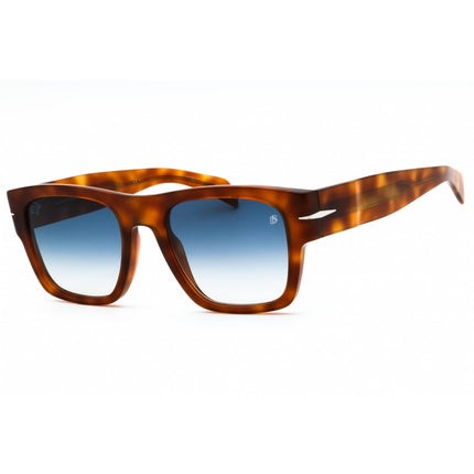 David Beckham Men's Sunglasses - Havana Honey Square Frame | DB 7000/S BOLD 0C9B 08 ,