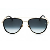 David Beckham Men's Sunglasses - Gold Black Metal Aviator Frame | DB 7068/G/S 0RHL 9O ,