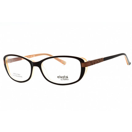 Elasta Women's Eyeglasses - Brown Plastic Full Rim Oval Shape Frame | 5806 0SW8 00 ,
