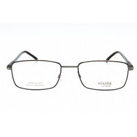 Elasta Men's Eyeglasses - Havana Grey Metal Full Rim Rectangular Frame | E 7232 AB8 00 ,