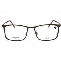 Flexon Men's Eyeglasses - Matte Gunmetal/Sepia Rectangular Frame | FLEXON E1144 071 ,