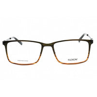 Flexon Men's Eyeglasses - Olive/Whiskey Gradient Rectangular Frame | FLEXON EP8009 315 ,