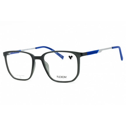 Flexon Unisex Eyeglasses - Shiny Crystal Grey Full Rim Square | FLEXON EP8022 020 ,