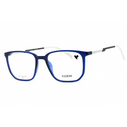 Flexon Unisex Eyeglasses - Shiny Crystal Navy Square Shape Frame | FLEXON EP8022 420 ,