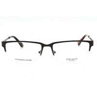 Hackett Men's Eyeglasses - Dark Gunmetal Metal Half Rim Rectangular Frame | HEK1187 91 ,