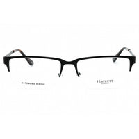 Hackett Men's Eyeglasses - Black Metal Half Rim Rectangular Shape Frame | HEK1187 02 ,