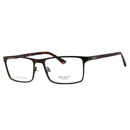 Hackett Men's Eyeglasses - Brown Metal Full Rim Rectangular Shape Frame| HEK1213 133 ,