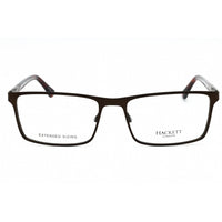 Hackett Men's Eyeglasses - Brown Metal Full Rim Rectangular Shape Frame| HEK1213 133 ,