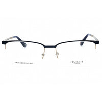 Hackett Men's Eyeglasses - Navy Metal Half Rim Rectangular Shape Frame| HEK1241-1 682 ,