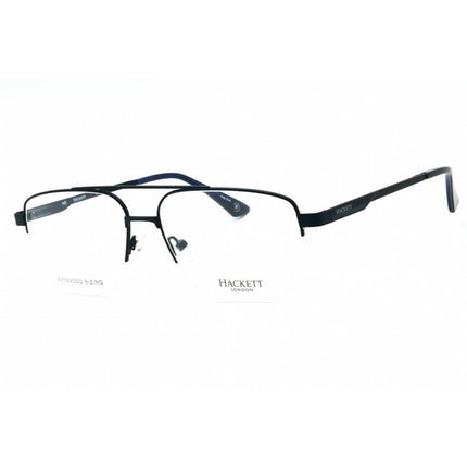 Hackett Men's Eyeglasses - Navy Metal Half Rim Rectangular Shape Frame | HEK1263 689 ,