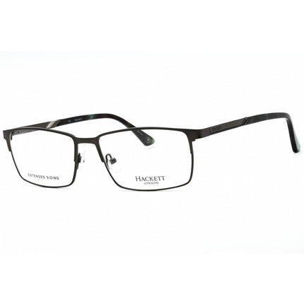 Hackett Men's Eyeglasses - Satin Gunmetal Full Rim Rectangular Frame | HEK1269 907 ,