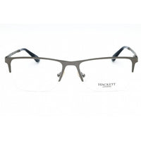 Hackett Men's Eyeglasses - Matte Gunmetal Half Rim Rectangular Frame | HEK1274 941 ,