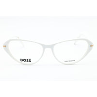 Hugo Boss Women's Eyeglasses - White Plastic Cat Eye Shape Frame | BOSS 1657 0VK6 00 ,