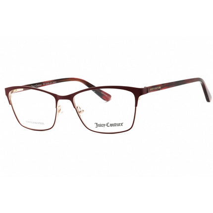 Juicy Couture Women's Eyeglasses - Matte Burgundy Rectangular Frame | JU 232 07BL 00 ,