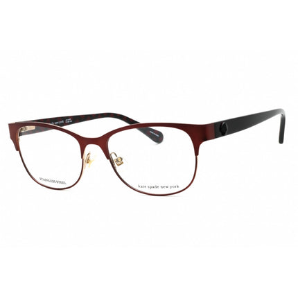 Kate Spade Women's Eyeglasses - Burgundy Metal Full Rim Oval Frame | CAROLINA 0LHF 00 ,