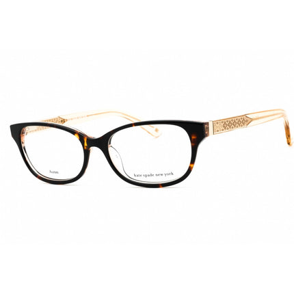 Kate Spade Women's Eyeglasses - Havana Plastic Full Rim Cat Eye Frame | Rainey 0086 00 ,