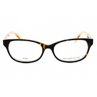 Kate Spade Women's Eyeglasses - Havana Plastic Full Rim Cat Eye Frame | Rainey 0086 00 ,