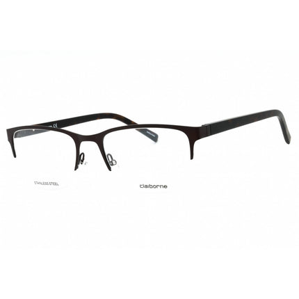 Liz Claiborne Men's Eyeglasses - Dark Brown Metal Rectangular Frame | CB 266 0R0Z 00 ,