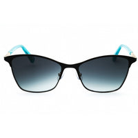 Liz Claiborne Women's Sunglasses - Matte Black Metal Cat Eye Frame | L 580/S 0003 9O ,