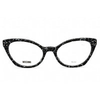 Moschino Women's Eyeglasses - Black Marble Plastic Full Rim Cat Eye | MOS582 0W2M 00 ,