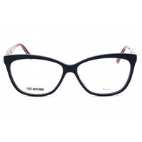 Moschino Love Women's Eyeglasses - Blue Plastic Cat Eye Shape Frame | MOL506 0PJP 00 ,