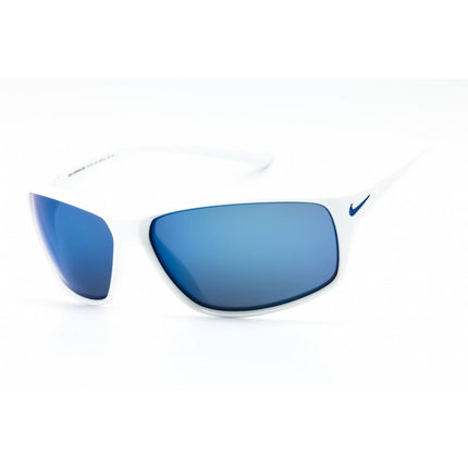 Nike Men's Sunglasses - White/Grey Full Rim Rectangular | ADRENALINE MI EV1134 144 ,