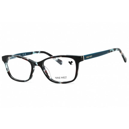 Nine West Women's Eyeglasses - Aqua Tortoise Acetate Rectangular Frame | NW5199 450 ,