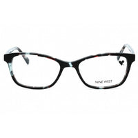 Nine West Women's Eyeglasses - Aqua Tortoise Acetate Rectangular Frame | NW5199 450 ,