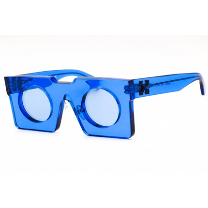 Off White Unisex Sunglasses - Crystal Blue Plastic Square Frame | THE PANTHEON 14545 ,