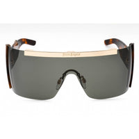 Palm Angels Unisex Sunglasses - Havana Shield Half Rim Shield Frame | PERI032 16007 ,