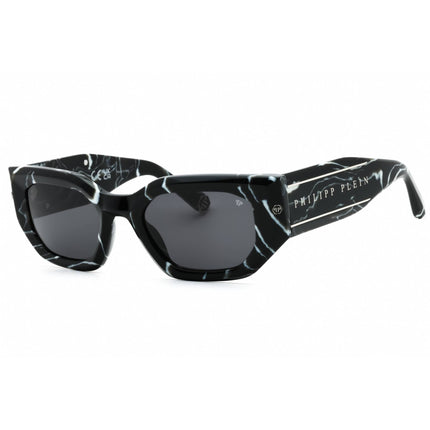 Philipp Plein Women's Sunglasses - Black Plastic Full Rim Cat Eye Frame | SPP066M 0Z21 ,