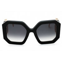 Philipp Plein Women's Sunglasses - Shiny Black Plastic Oversized Frame | SPP067 0700 ,
