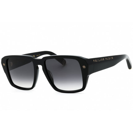 Philipp Plein Men's Sunglasses - Glossy Black Full Rim Square Frame | SPP081 0700 ,