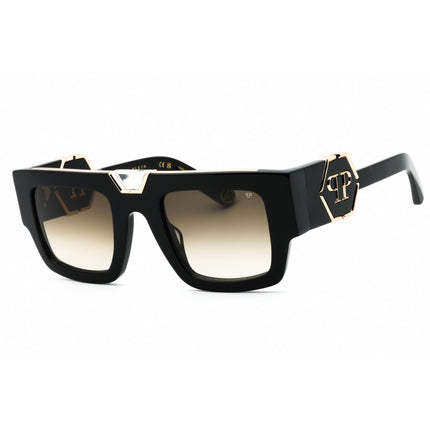 Philipp Plein Men's Sunglasses - Shiny Black Full Rim Square Frame | SPP092M 0700 ,