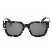 Philipp Plein Men's Sunglasses - Patterned Black Plastic Square Frame | SPP095M 0Z21 ,