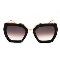 Philipp Plein Women's Sunglasses - Shiny Dark Havana Butterfly Frame | SPP097S 0722 ,